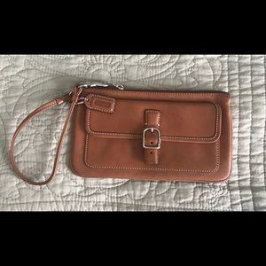 REDUCED Coach leather wristlet